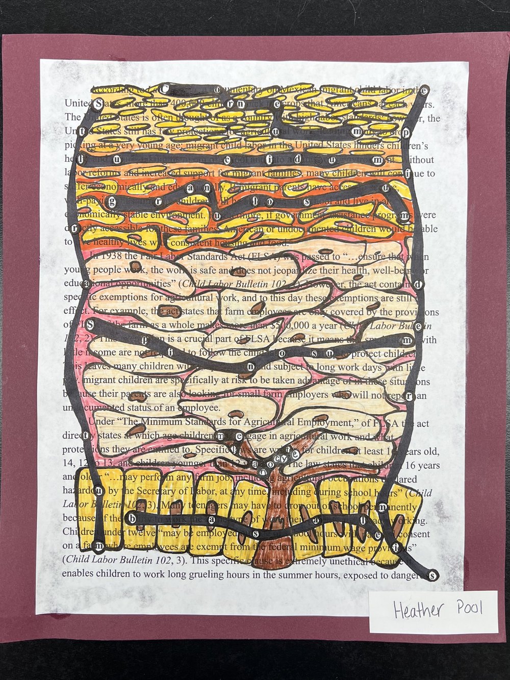 Blackout Poetry — Heather